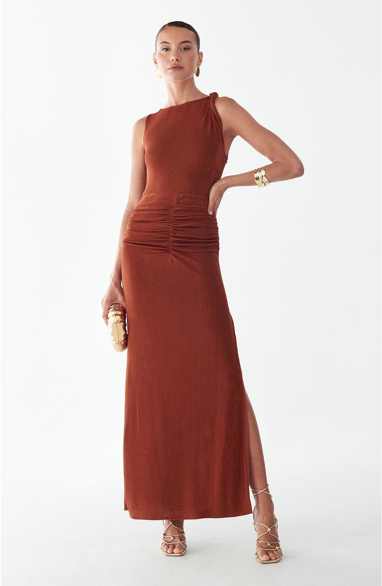 BWLDR Drew Maxi Dress, Alternate, color, Copper