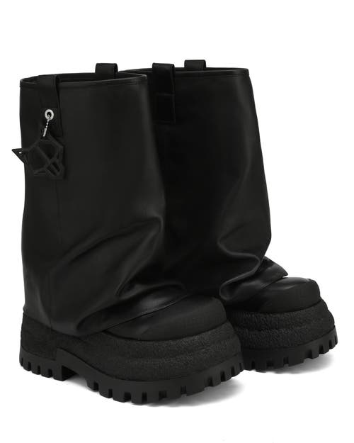 Naked Wolfe Disturb Leather Boot In Black
