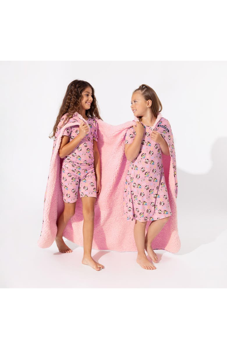 Bellabu Bear Kids' Despicable Me 4 Minions Always Popping Short Sleeve Dress, Alternate, color, Minions Popping