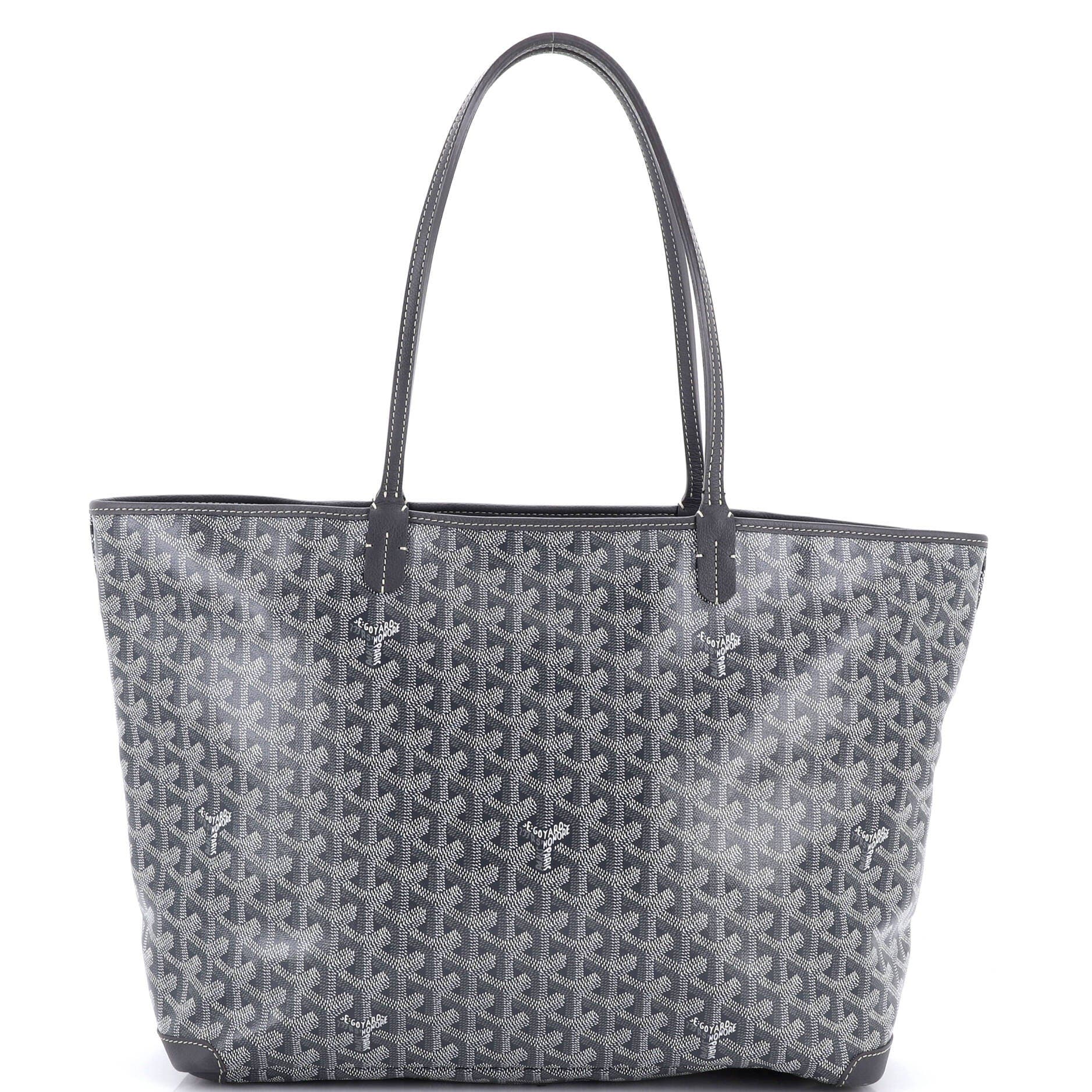 Pre-Owned Goyard Artois Tote Coated Canvas MM, Main, color, Gray