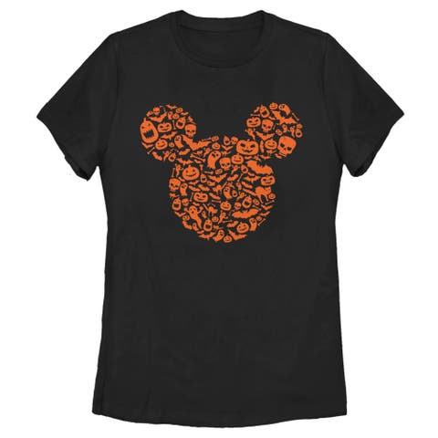 Women's Mickey & Friends Halloween Silhouette  Graphic T-Shirt