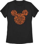 Mickey & Friends Women's Mickey & Friends Halloween Silhouette  Graphic T-Shirt