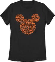Mickey & Friends Women's Mickey & Friends Halloween Silhouette  Graphic T-Shirt