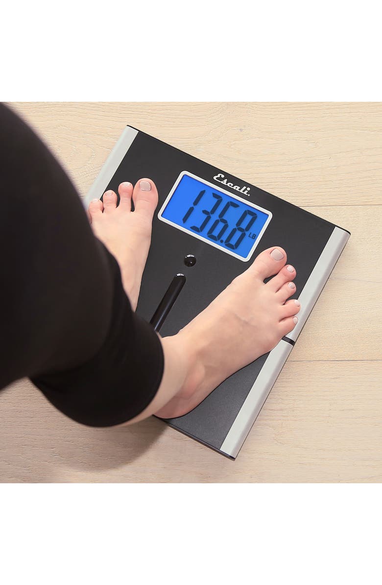 ESCALI Ultra Slim Easy Read Body Scale, Alternate, color, Black