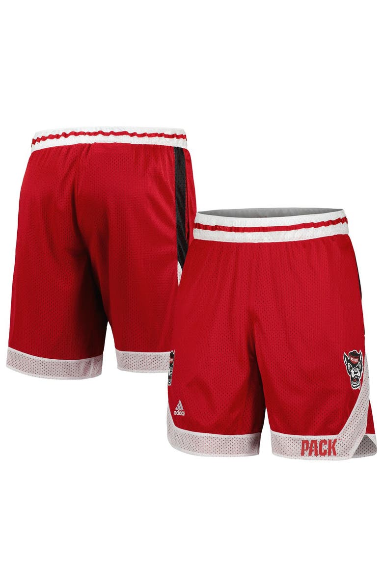 adidas Men's adidas Red NC State Wolfpack Swingman AEROREADY Basketball Shorts, Main, color, 