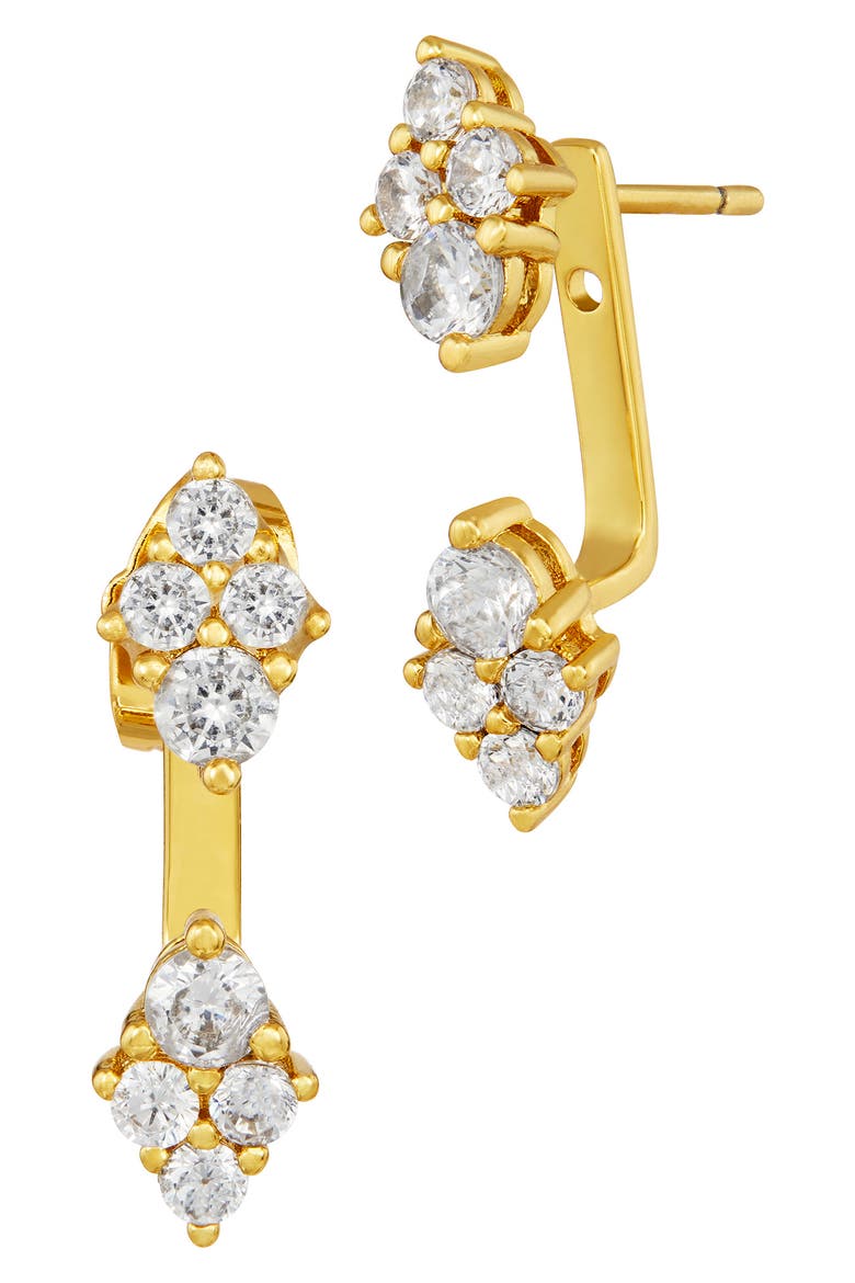 Multi Stone Stud and Ear Jackets, Main, color, YELLOW