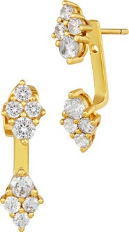 SAVVY CIE JEWELS Multi Stone Stud and Ear Jackets