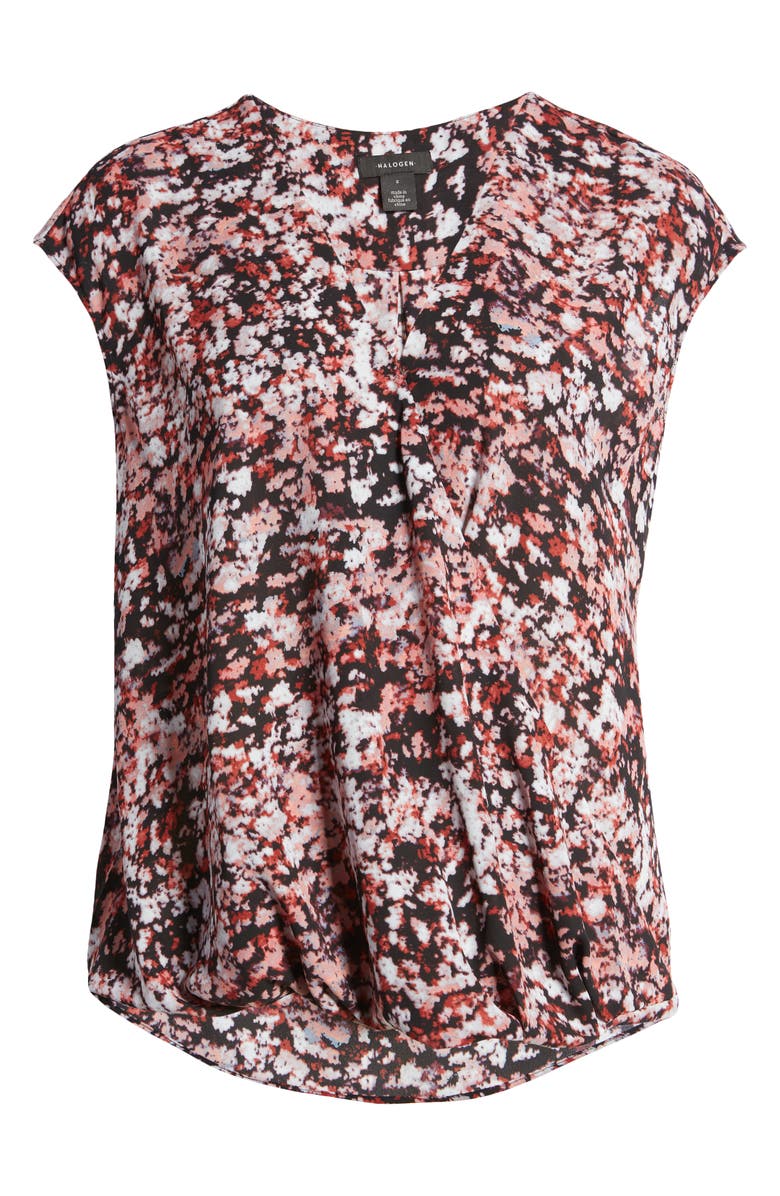 Halogen<sup>®</sup> Surplice Blouson Top, Alternate, color,