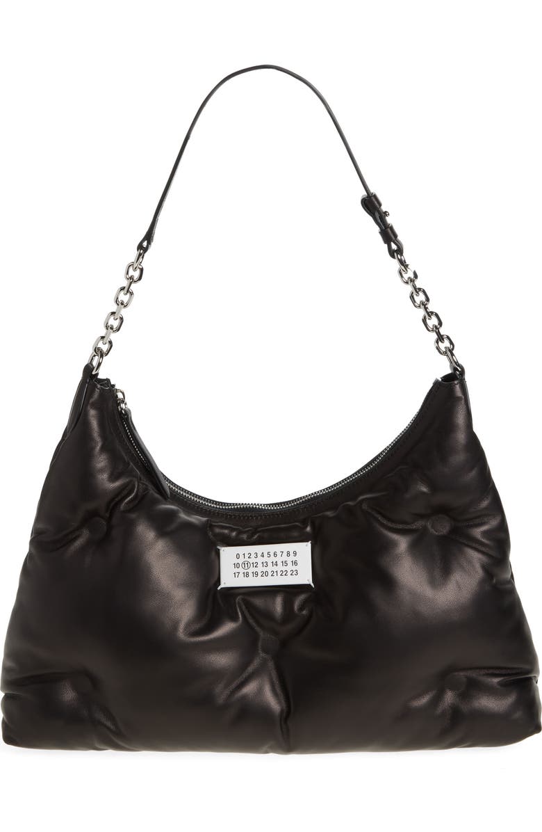 Maison Margiela Medium Glam Slam Hobo Bag, Main, color, Black