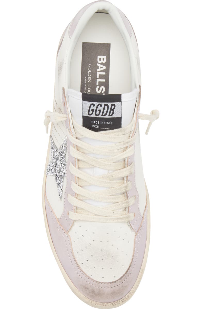 Golden Goose Ball Star Low Top Sneaker, Alternate, color, White/ Pink/ Silver