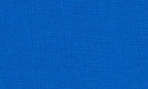 Max Studio Ruched Shoulder Top In Blue