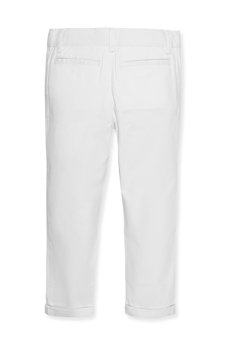 Hope & Henry Organic Skinny Stretch Twill Chino Pant, Alternate, color, White