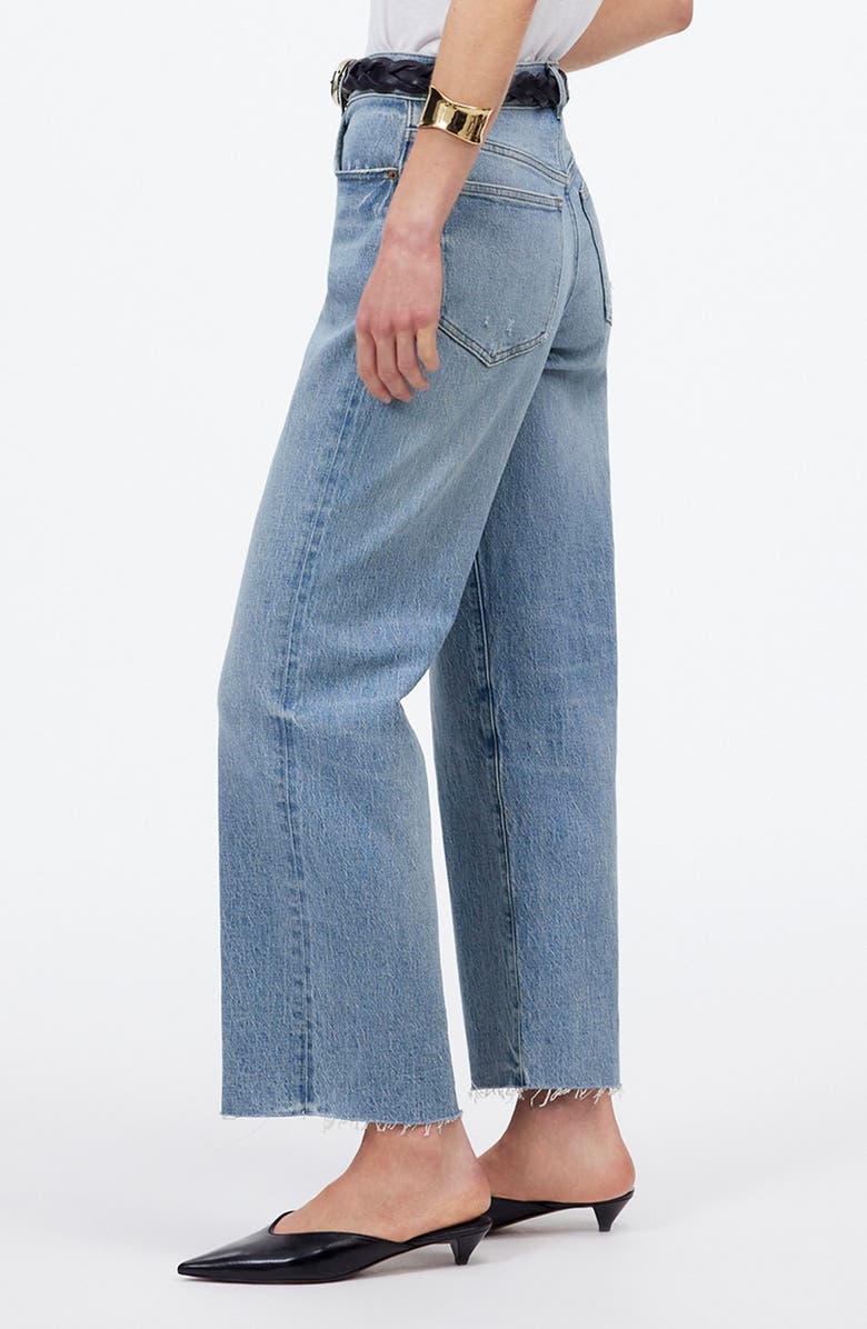 Madewell The Perfect Vintage Wide Leg Crop Jeans, Alternate, color, Hallstead Wash
