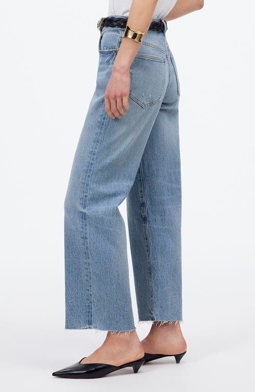 Madewell The Perfect Vintage Wide Leg Crop Jeans In Hallstead Wash