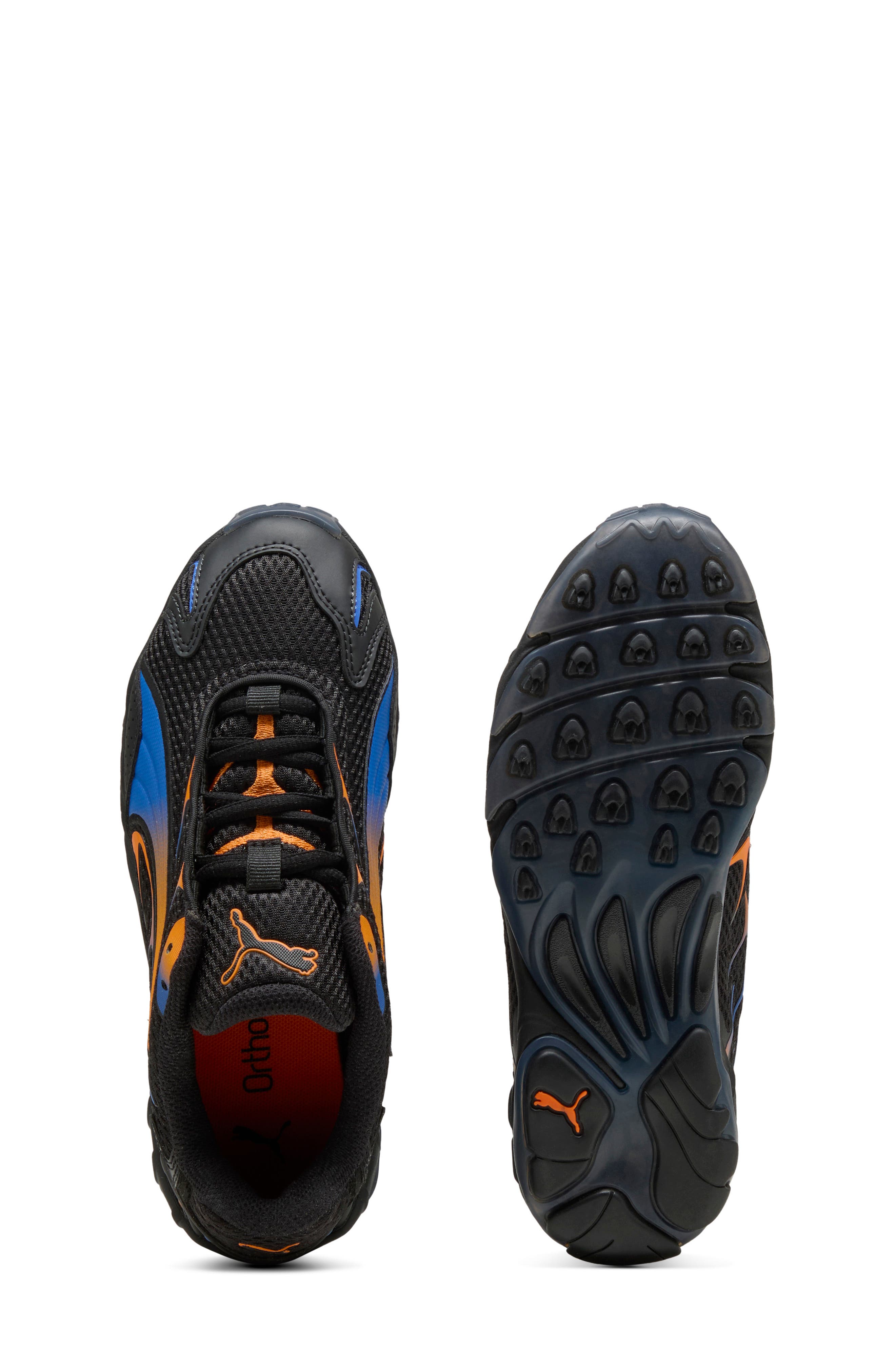 PUMA Kids' Inhale Jr. Sneaker, Alternate, color, Puma Black-Orange Glow