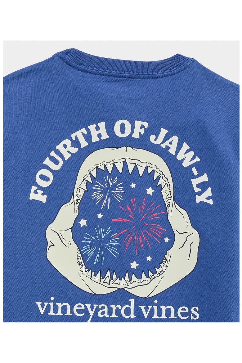 Kids' Fourth of Jaw-ly Pocket Graphic T-Shirt, Alternate, color, MOONSHINE