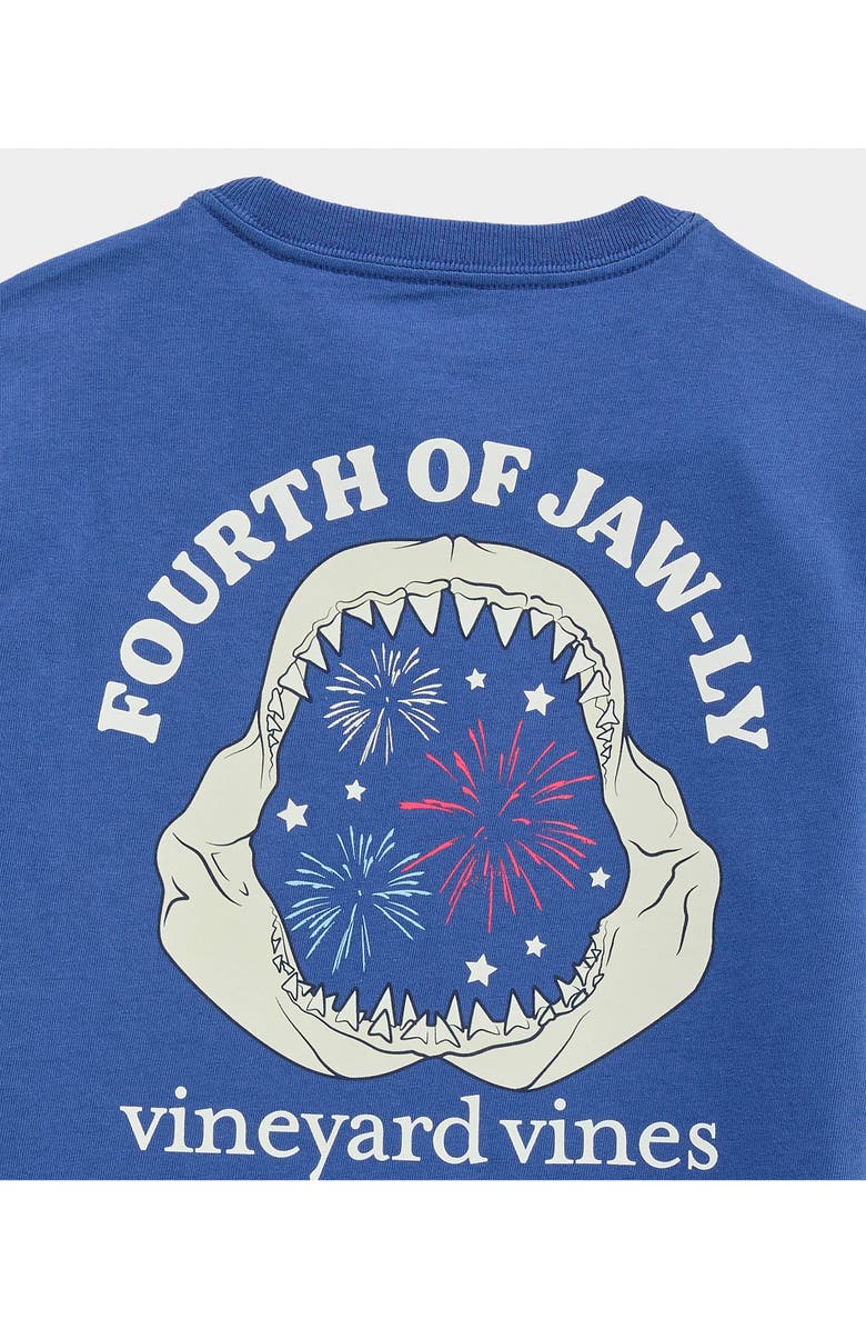 vineyard vines Kids' Fourth of Jaw-ly Pocket Graphic T-Shirt, Alternate, color, Moonshine