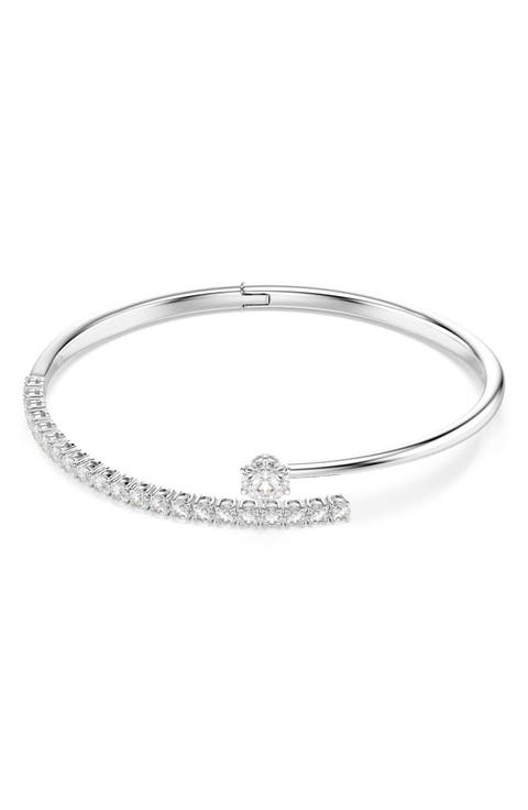 Matrix Cubic Zirconia Open Bangle Bracelet