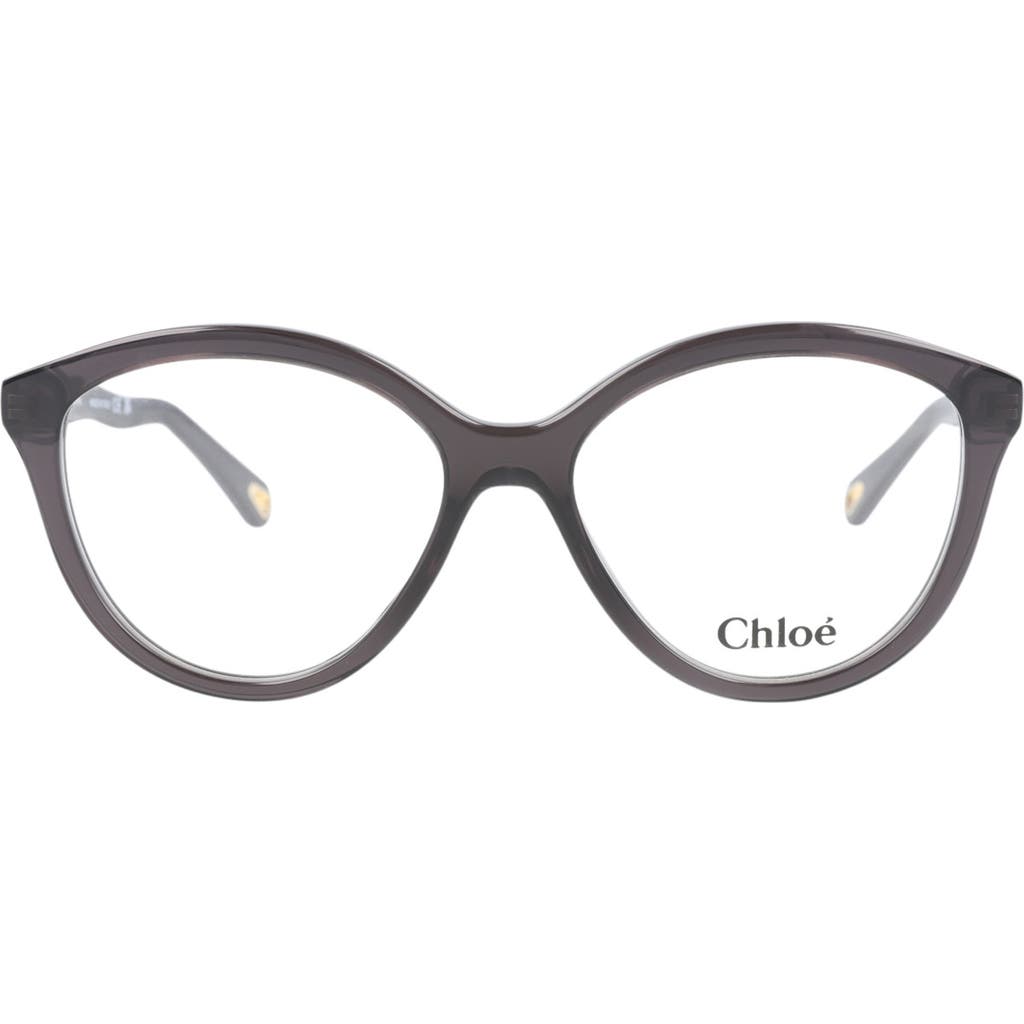 Chloé Cat Eye-frame Bio Acetate Optical Frames In Grey Grey Transparent
