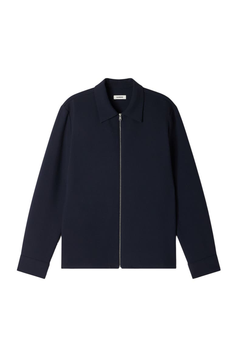 Zipped shirt, Alternate, color, Navy blue