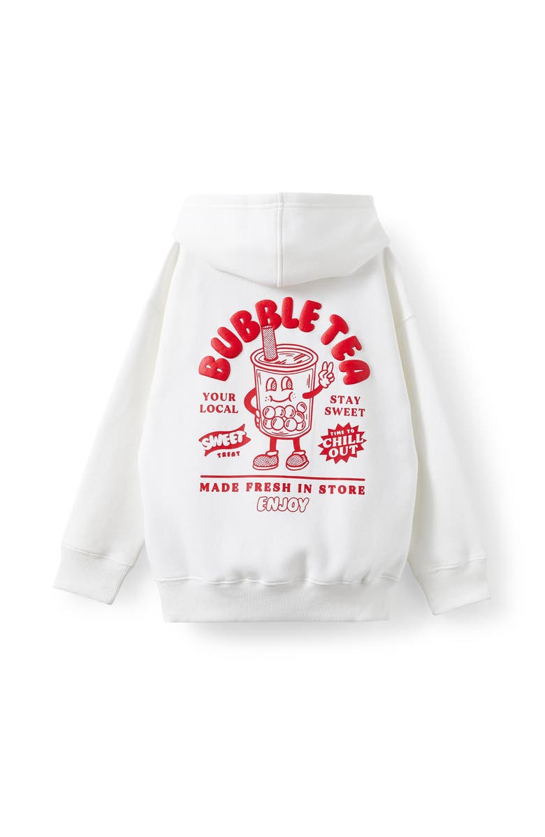 Cotton On Kids Kid's Sammy Oversized Hoodie, Alternate, color, Vanilla Bubble Tea