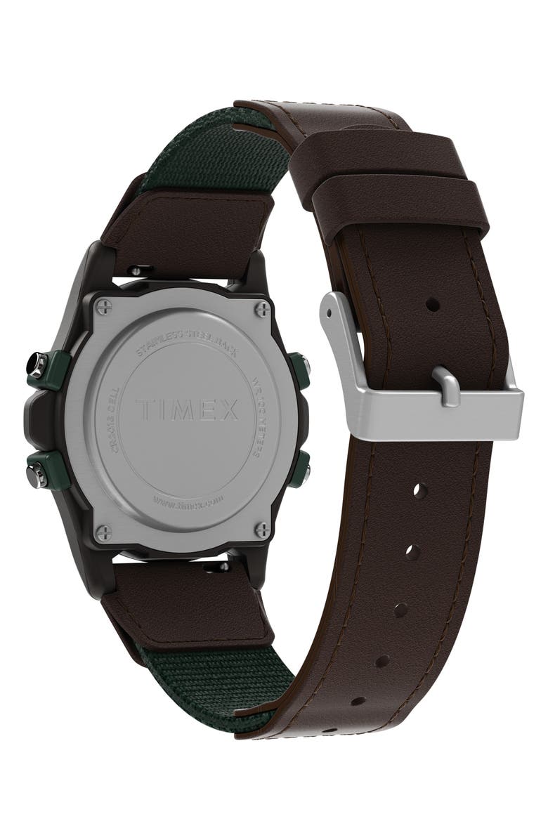 Timex<sup>®</sup> Atlantis Chronograph Fabric Strap Watch, 40mm, Alternate, color, 