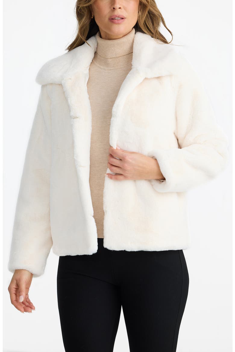 Steinway Faux Fur Jacket, Main, color, WINTER WHITE
