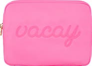 Stoney Clover Lane Vacay Embroidered Nylon Pouch