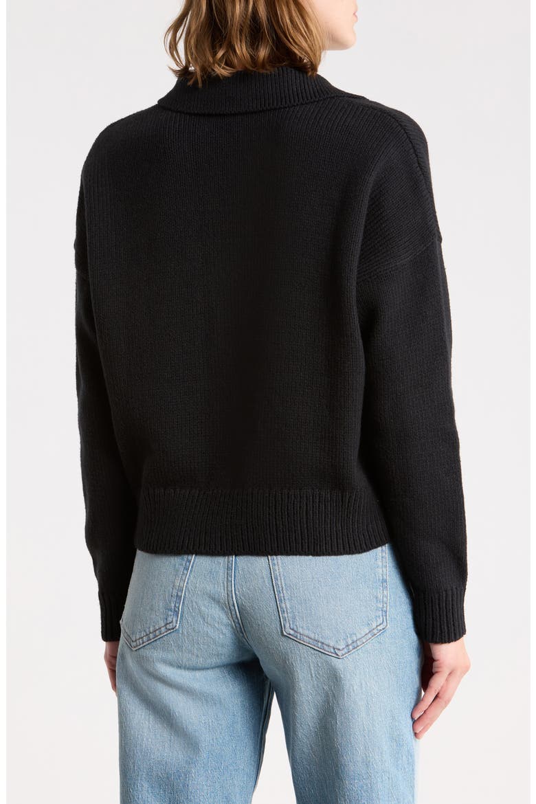 Daphne Sweater Polo, Alternate, color, TRUE BLACK