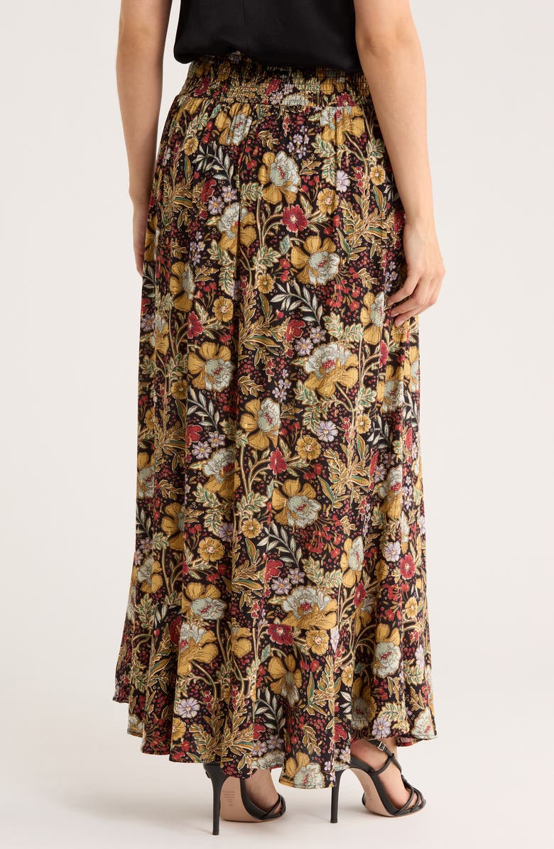 DR2 by Daniel Rainn Pull-On Maxi Skirt, Alternate, color, Black