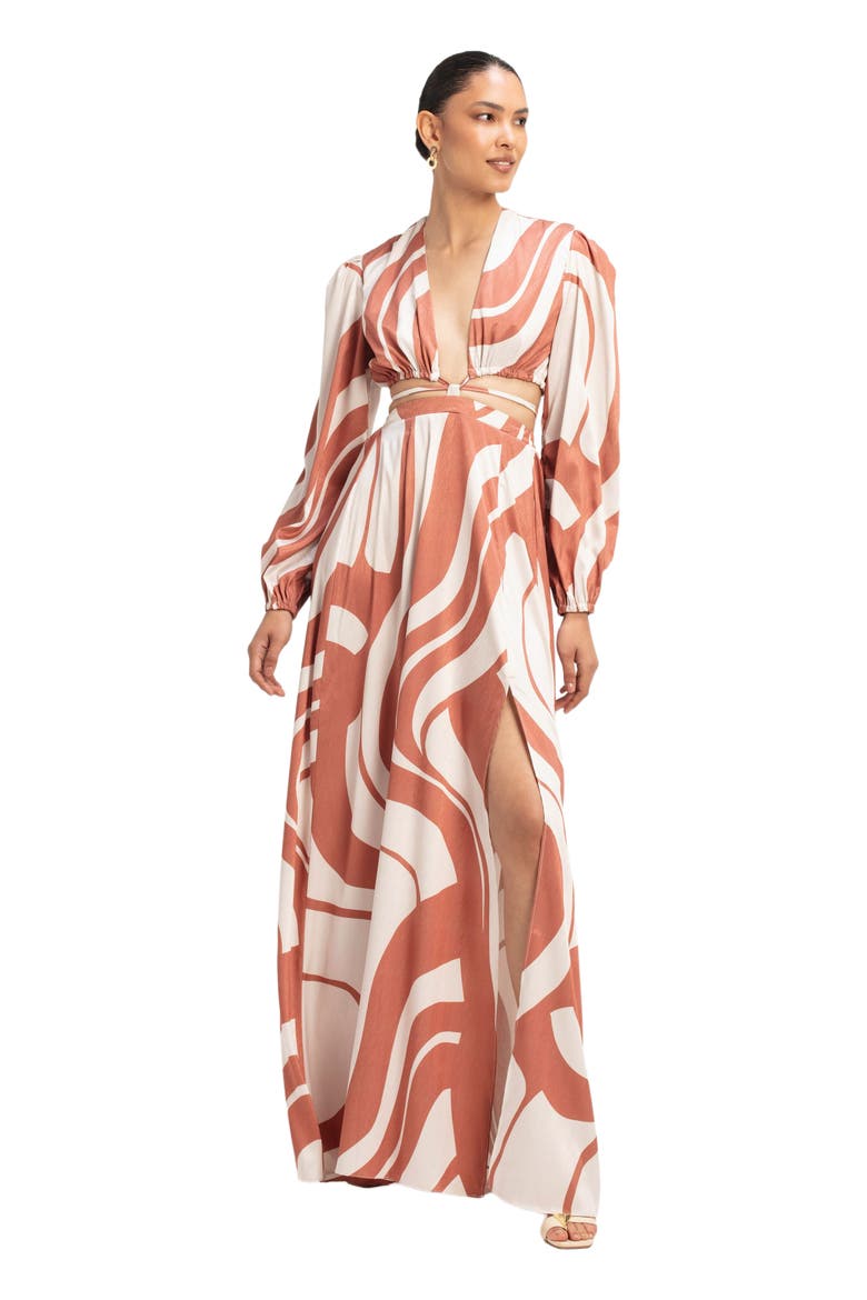 Amal Dress, Main, color, Luze Rust