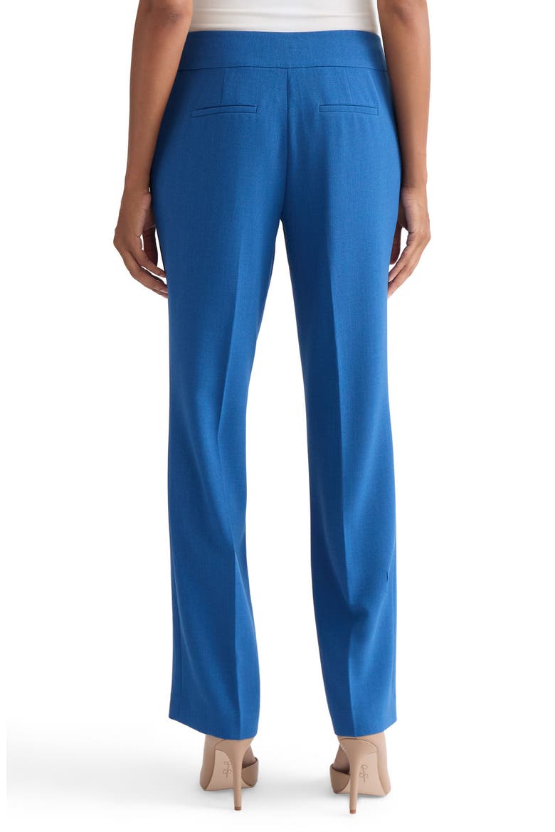 Ava Stretch Crepe Straight Leg Pants, Alternate, color, BLUE NIGHT