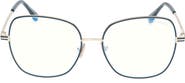 TOM FORD 56mm Square Blue Light Blocking Glasses
