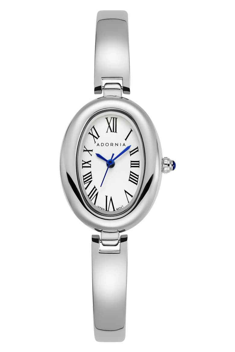 York Bracelet Watch, 32mm x 20mm, Main, color, SILVER/WHITE