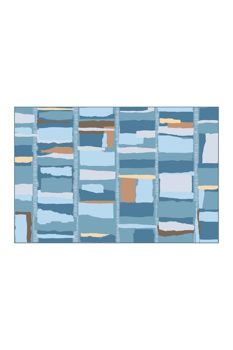 Mountain Clouds Carpet - 4' x 6' Rectangle, Main, color, Blue