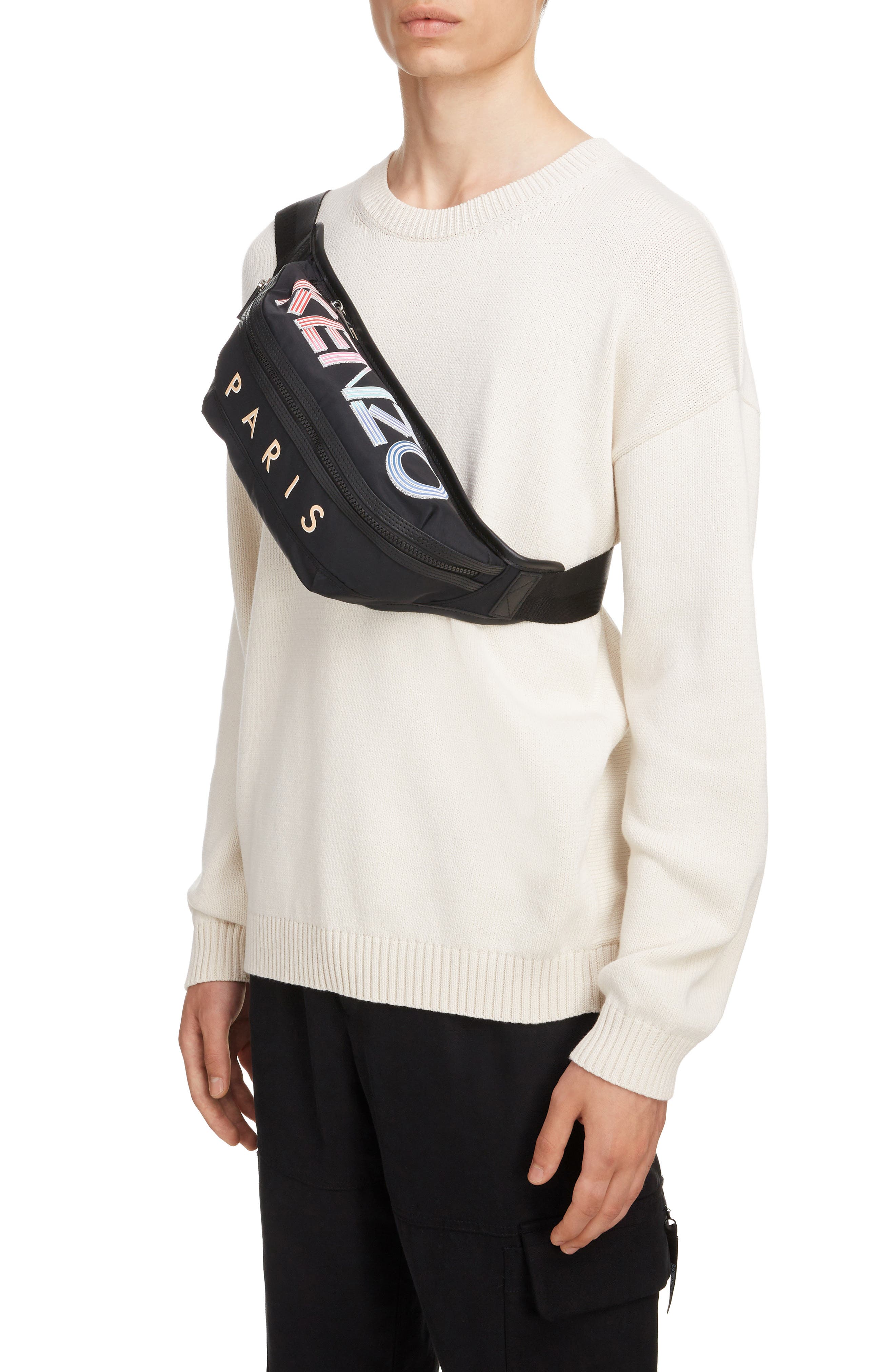 KENZO Sport Belt Bag, Alternate, color, 
