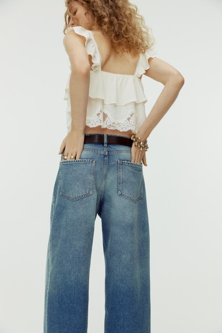 Baggy Regular Waist Jeans, Alternate, color, Denim blue