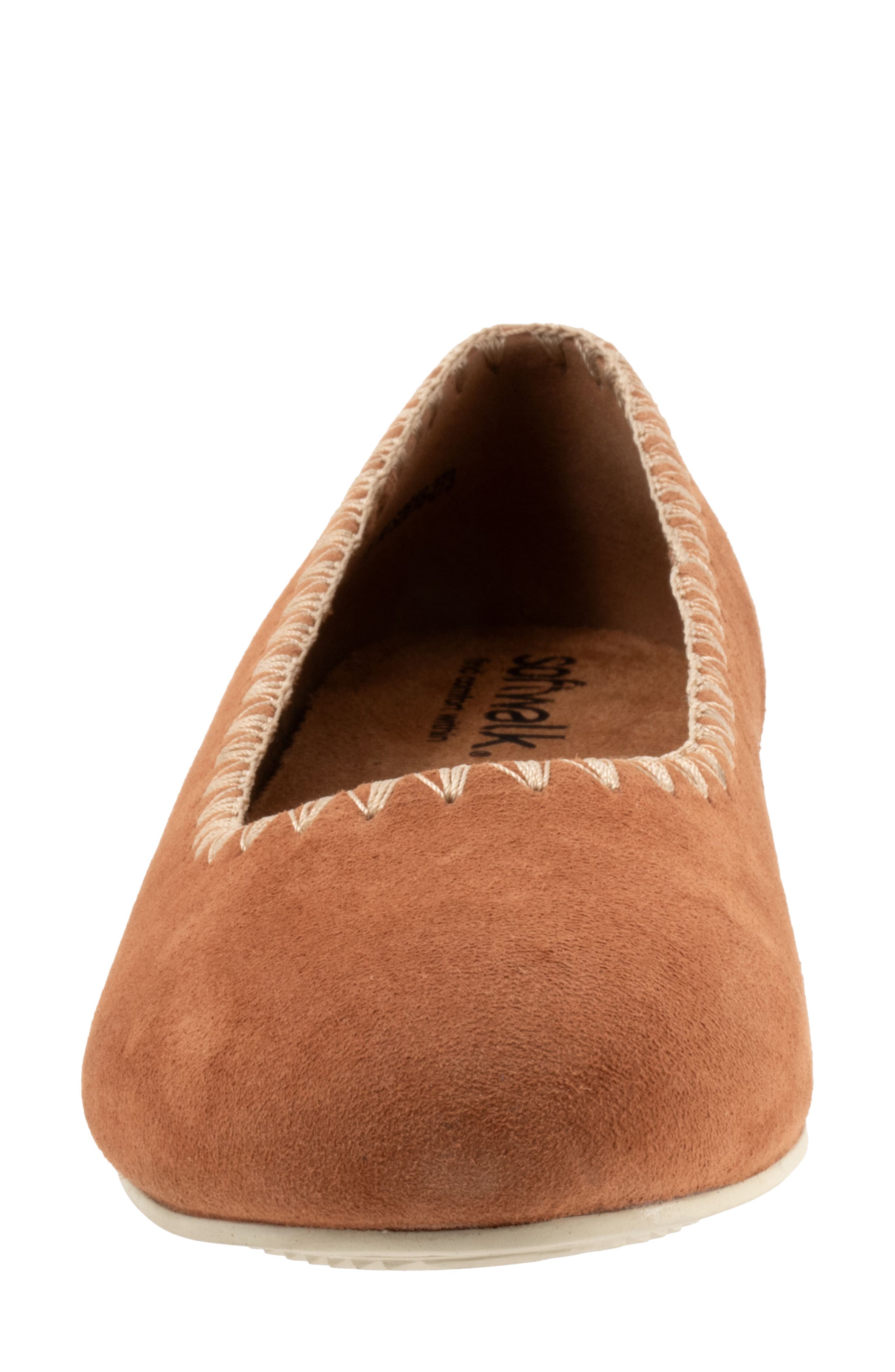 SoftWalk<sup>®</sup> Sonoma Embroidery Flat, Alternate, color, Luggage Suede