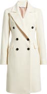 Fleurette Bianca Double Breasted Wool Coat
