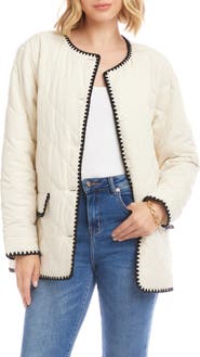 Karen Kane Edge Stitch Quilted Jacket