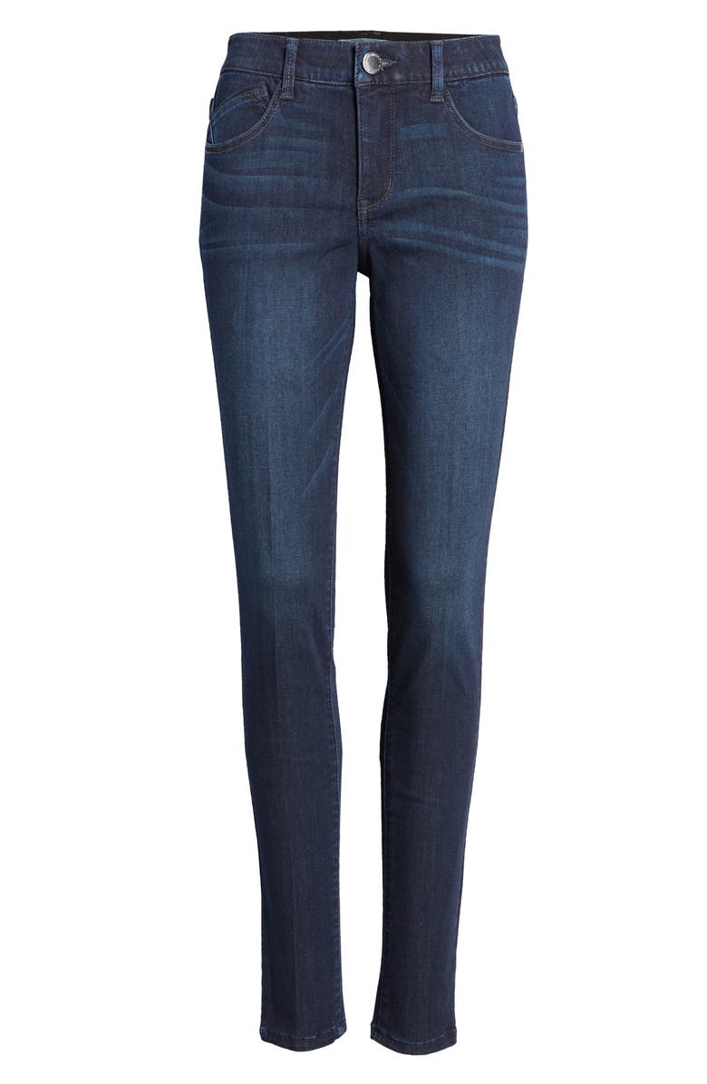 Wit & Wisdom Sophie 'Ab'Solution Skinny Ankle Jeans, Alternate, color, Dark Navy