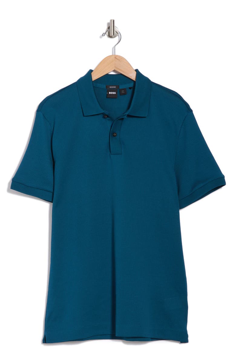BOSS Parlay Cotton Polo, Alternate, color, Open Blue