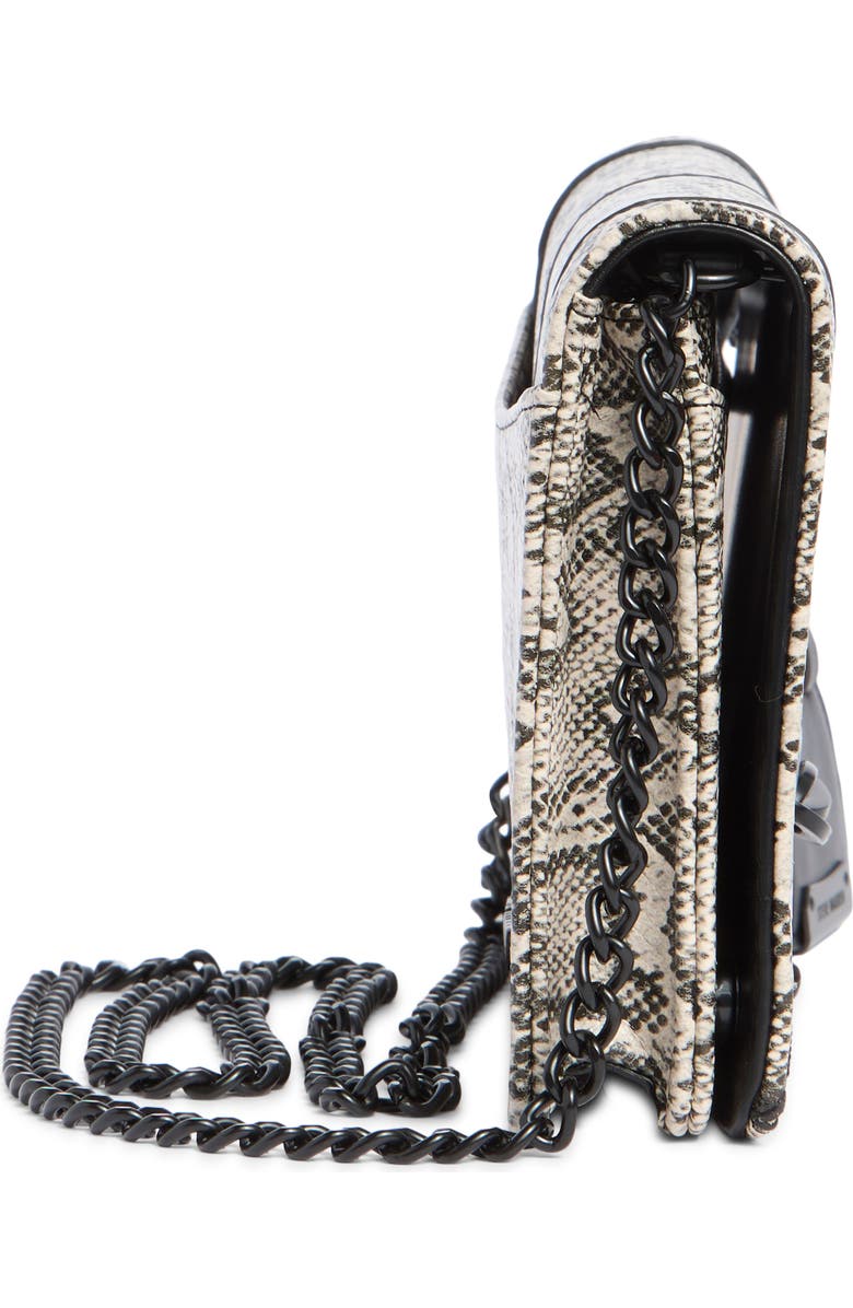 Steve Madden Echo Crossbody Bag, Alternate, color, Black And White Snake Print