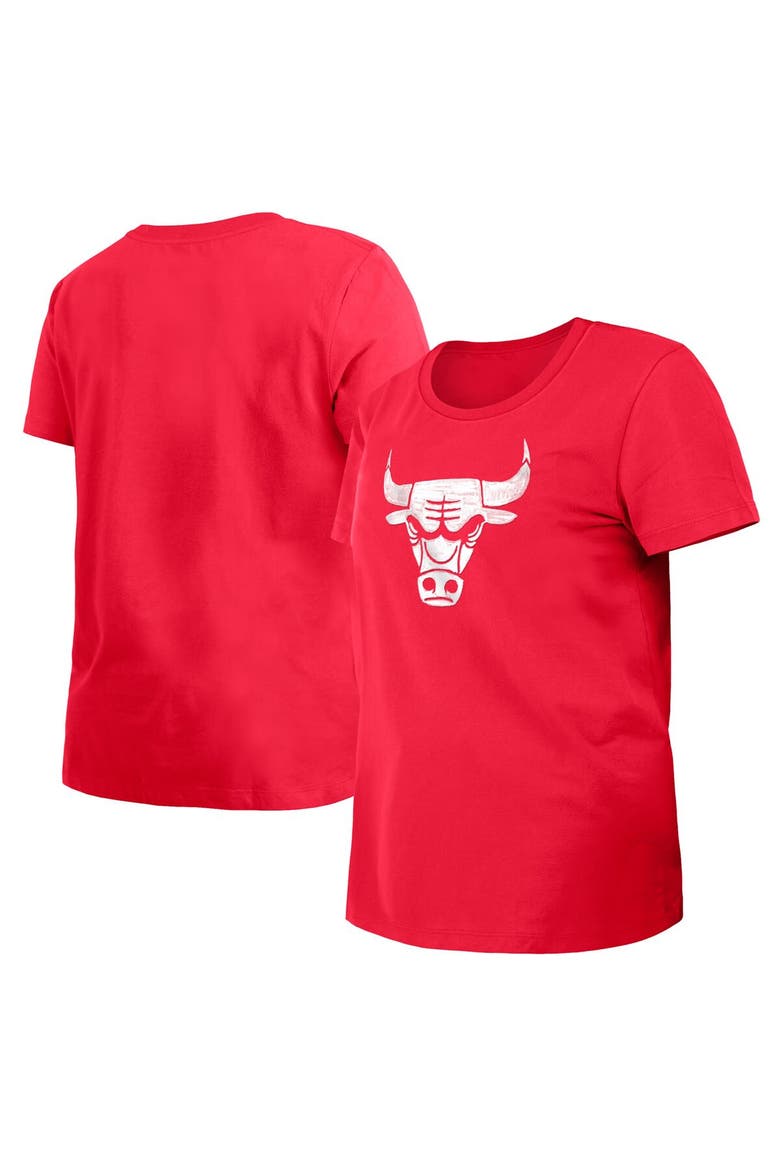 Women's New Era Red Chicago Bulls 2023/24 City Edition T-Shirt, Main, color, Red