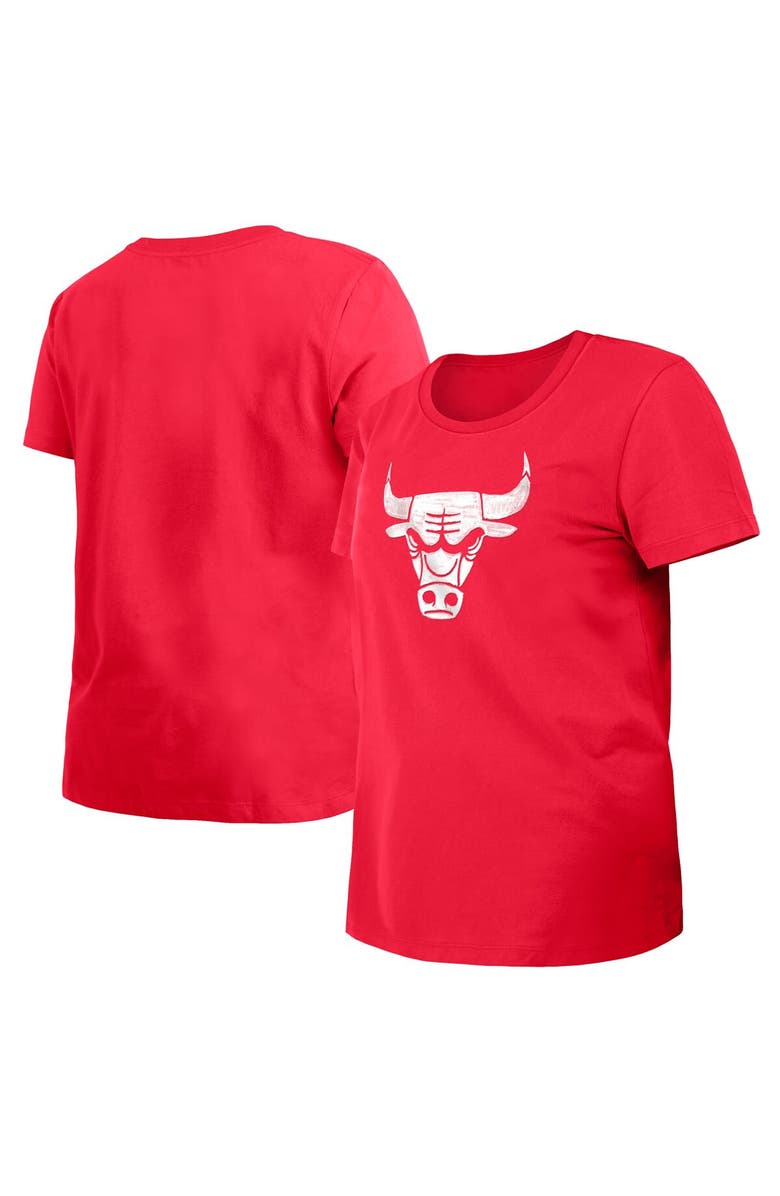 New Era Women's New Era Red Chicago Bulls 2023/24 City Edition T-Shirt, Main, color, 