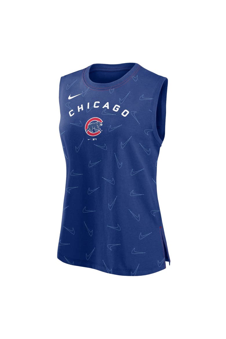 Women's Nike Royal Chicago Cubs Muscle Play Tank Top, Alternate, color, Royal