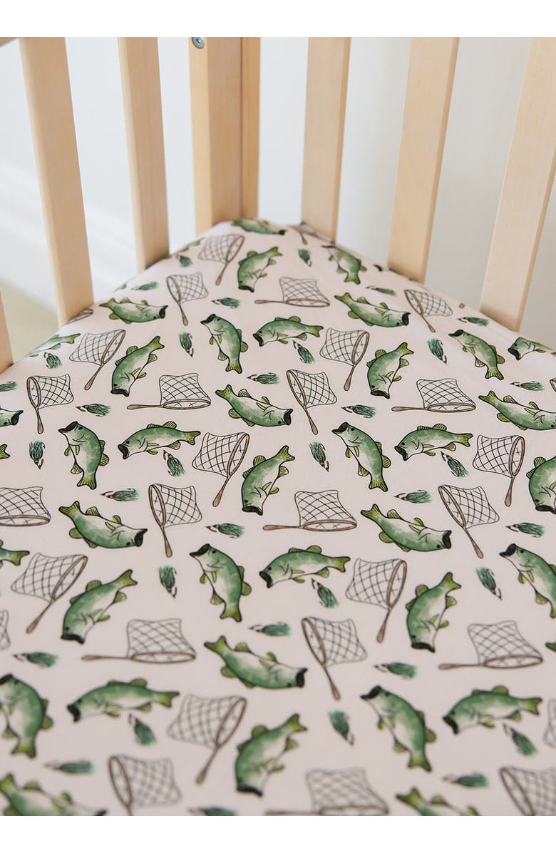 Charlie Lou Baby<sup>®</sup> Crib Sheet, Alternate, color, Green