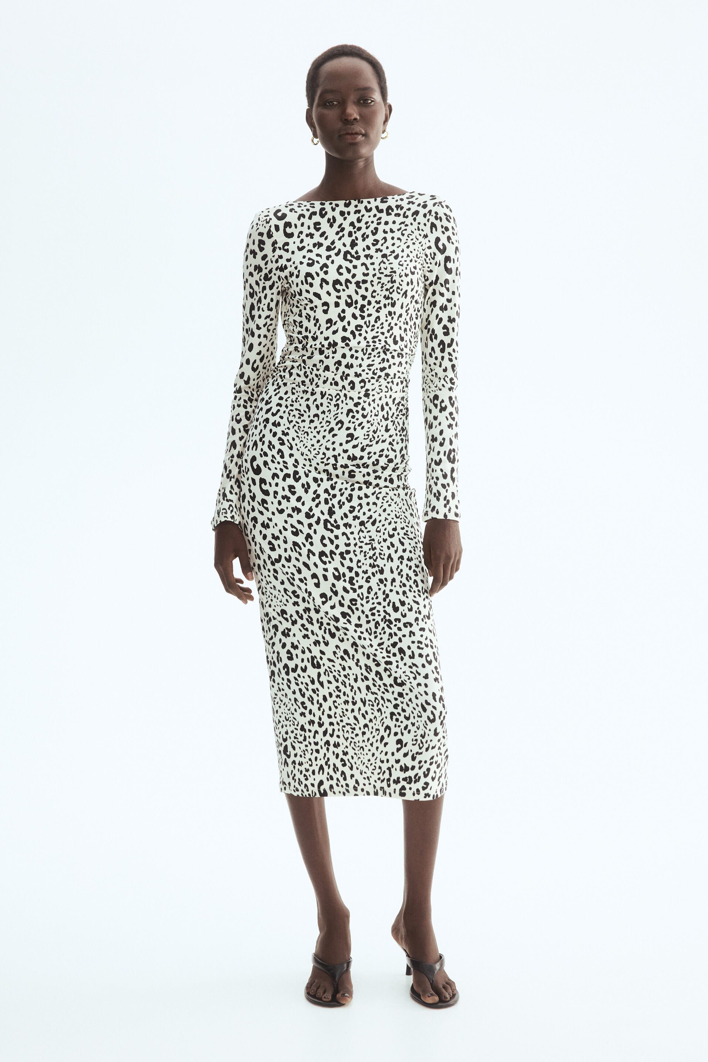 selected Cream/leopard print