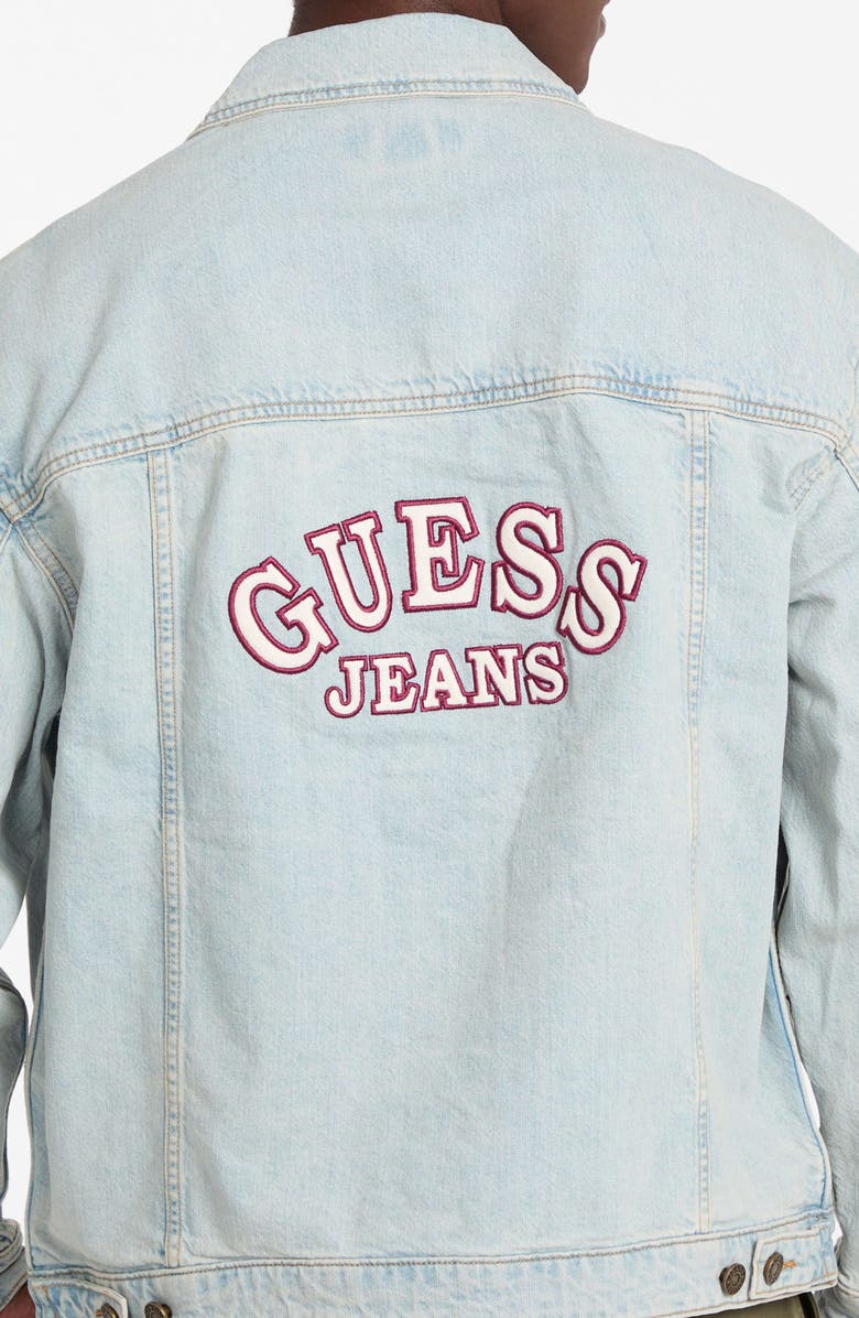 GUESS JEANS Oversize Denim Trucker Jacket, Alternate, color,