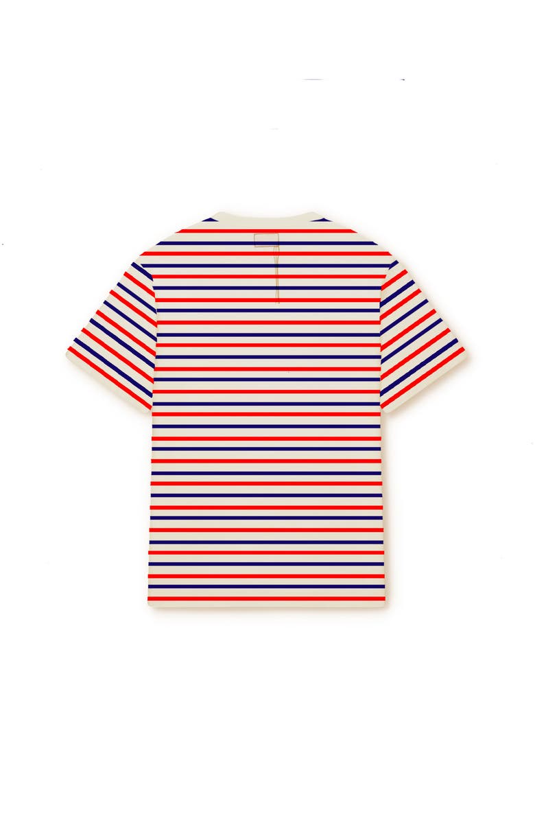 Fortela Yakut Ribbed Motif T-Shirt, Alternate, color, Red/Blue Stripes